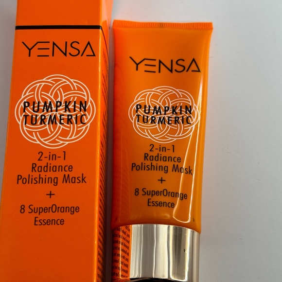 YENSA Pumpkin Turmeric 2-in-1 Radiance Polishing Mask 2.5oz/70mL Full Sz Sealed - Picture 4 of 6
